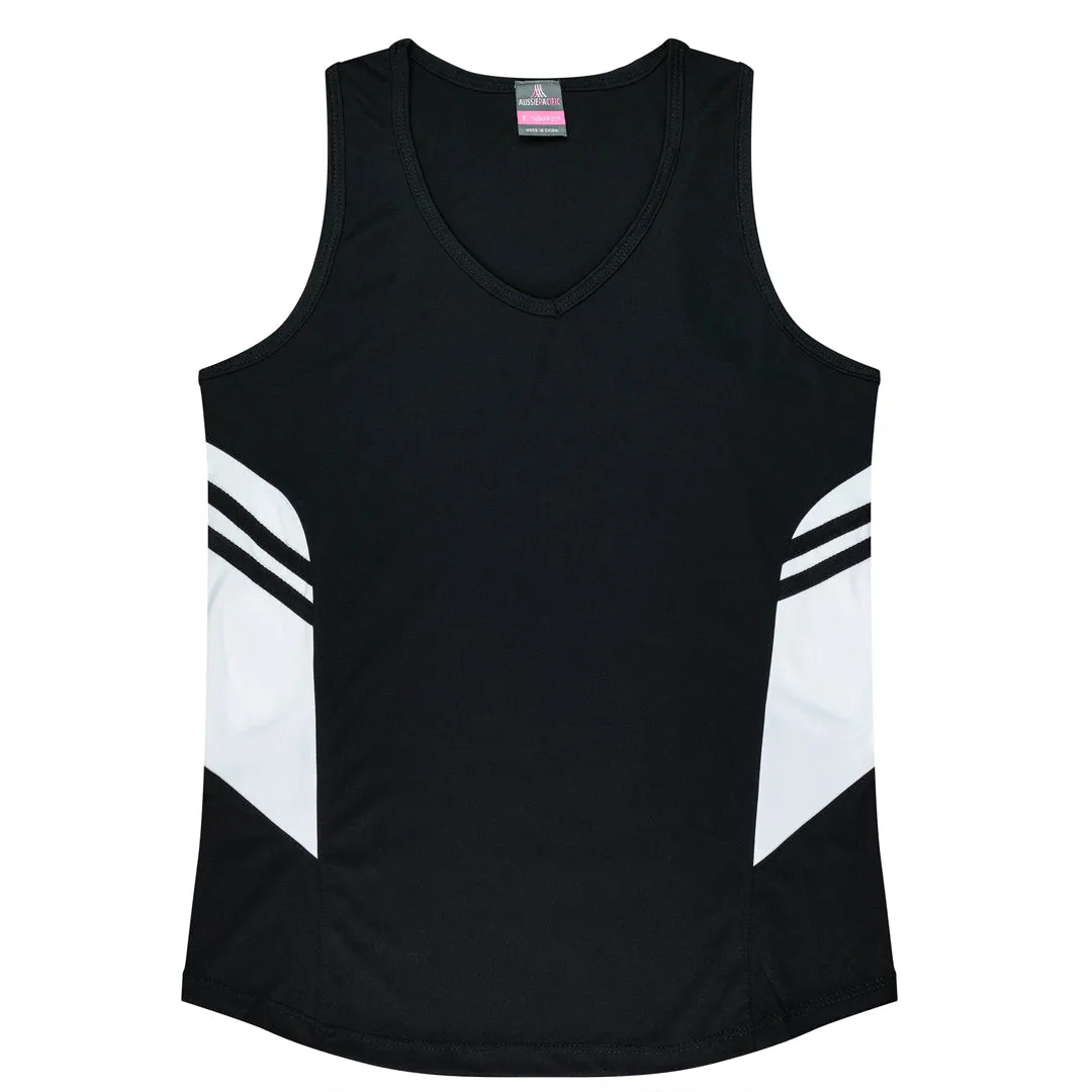 The Tasman Singlet | Ladies | Black Base