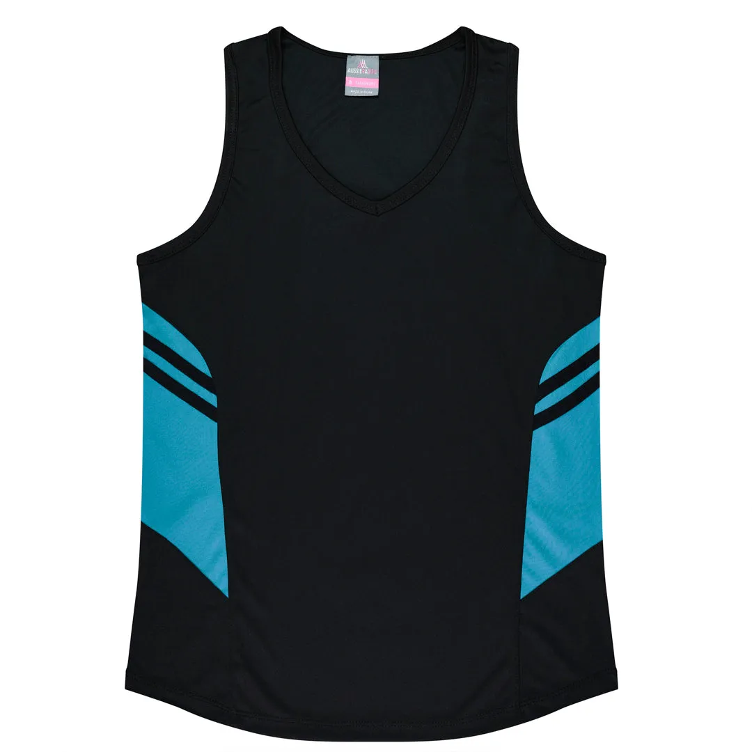 The Tasman Singlet | Ladies | Black Base