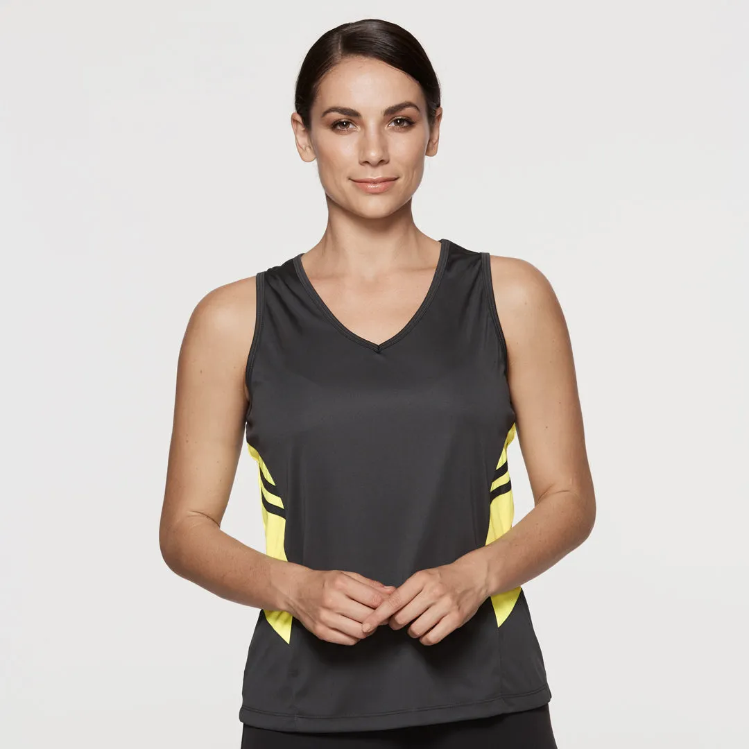 The Tasman Singlet | Ladies | Black Base