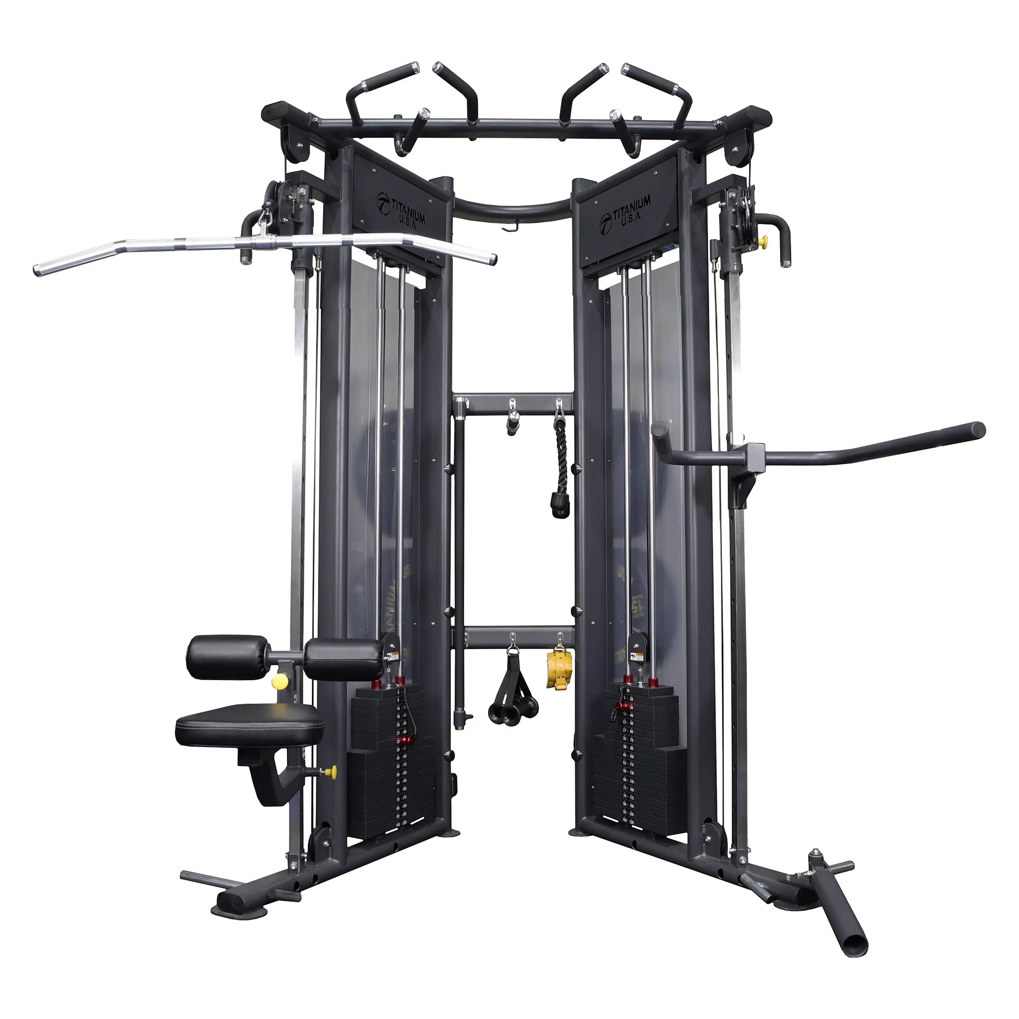 TITANIUM USA F80 COMMERCIAL FUNCTIONAL TRAINER & SQUAT RACK