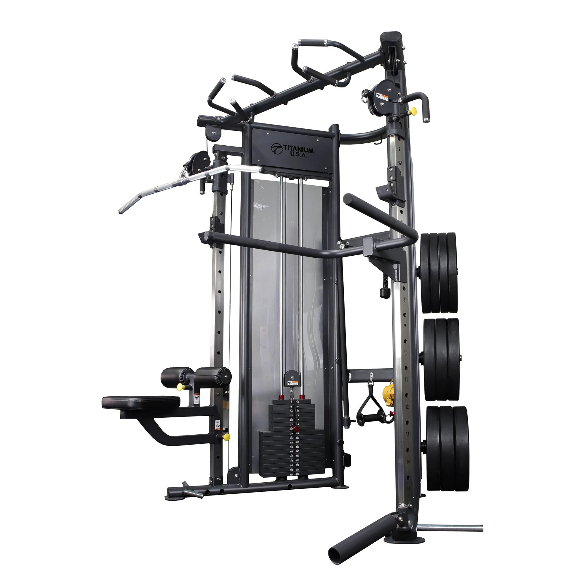 TITANIUM USA F80 COMMERCIAL FUNCTIONAL TRAINER & SQUAT RACK
