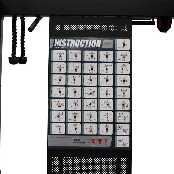 TITANIUM USA G50 FUNCTIONAL SMITH MACHINE EXERCISE CHART