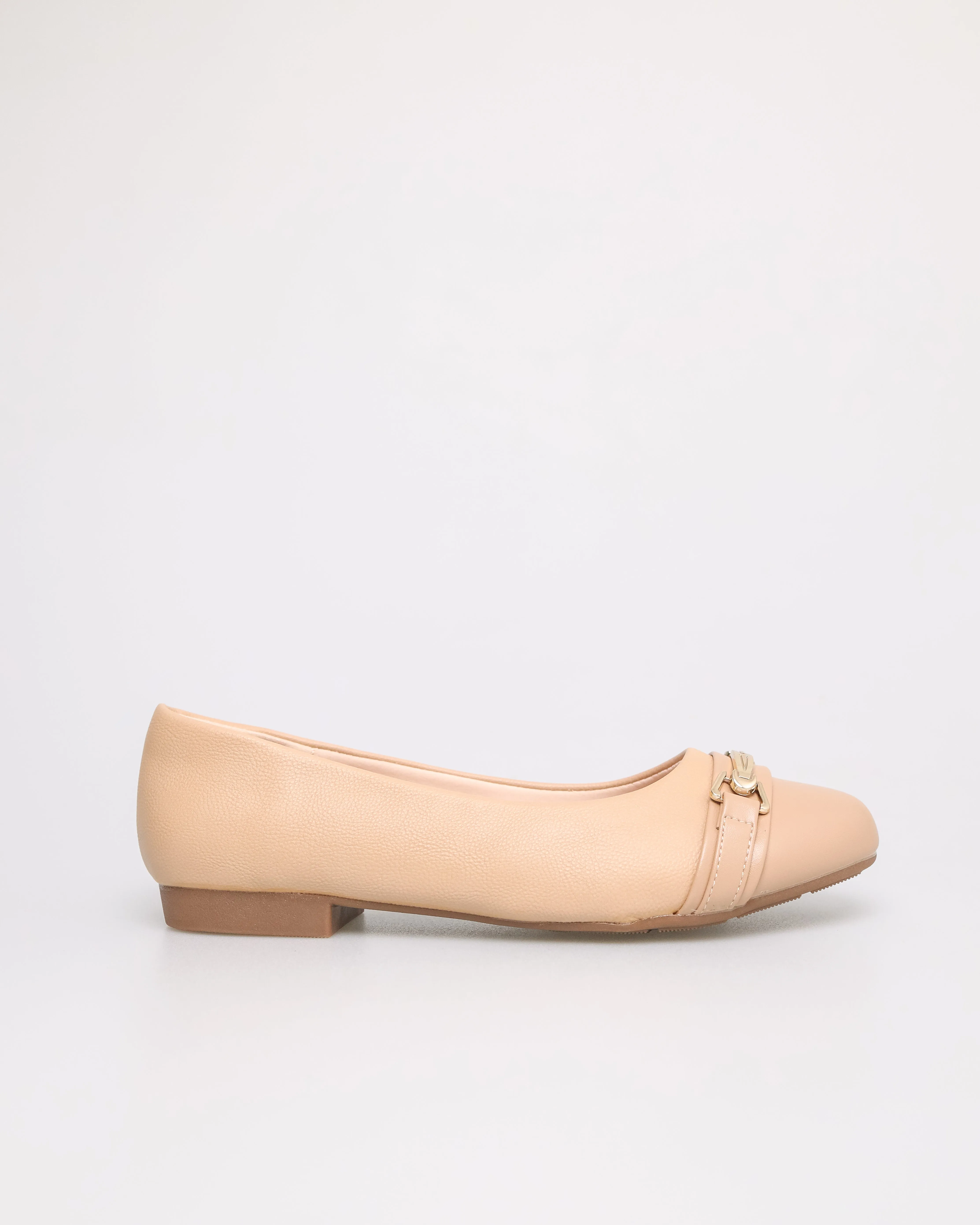 Tomaz NN254 Ladies Golden Buckle Flats