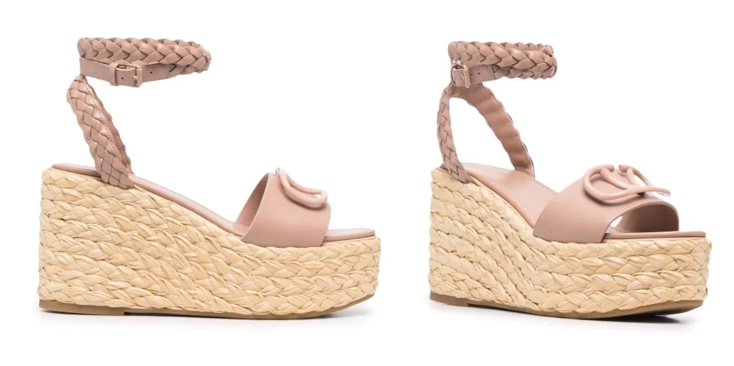 VALENTINO GARAVANI - VLogo wedge sandals