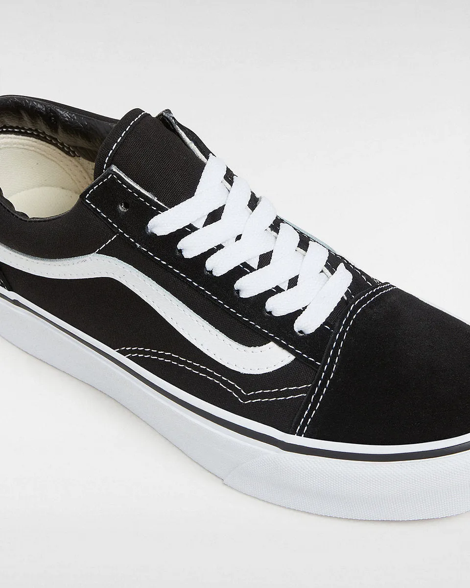 Vans Womens Platform Old Skool Shoes - Black/White