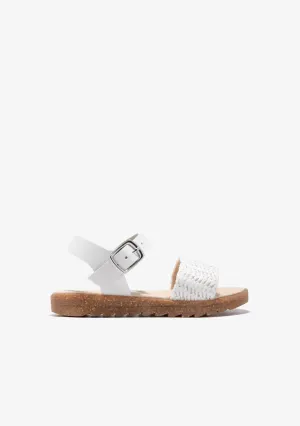 White Buckle Sandals
