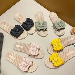 Wholesale Fashionable and Versatile Indoor and Outdoor Thick-soled Non-slip Low-heeled Mid-heeled Slippers
