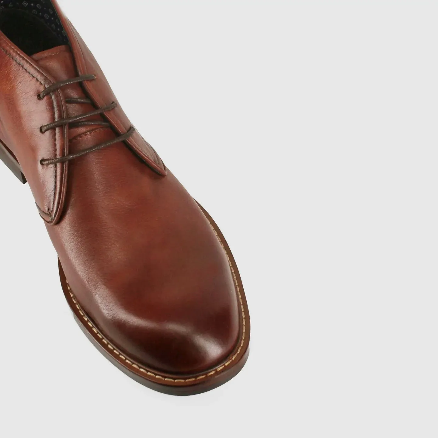 Wild Rhino Bail Light Tan 3 Eyelet Ankle Boot
