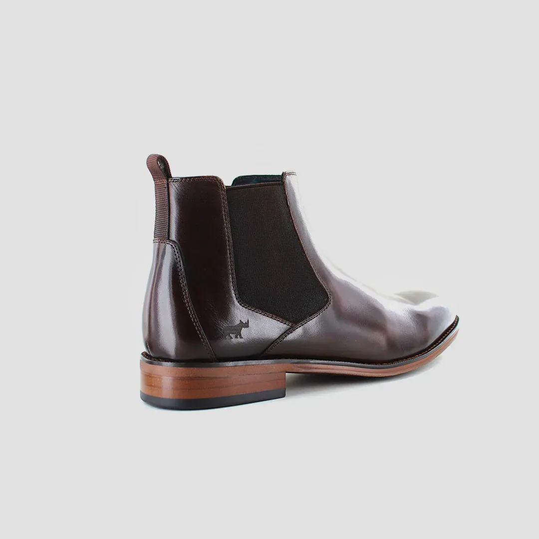 Wild Rhino Noah Dark Brown Chelsea Ankle Boot