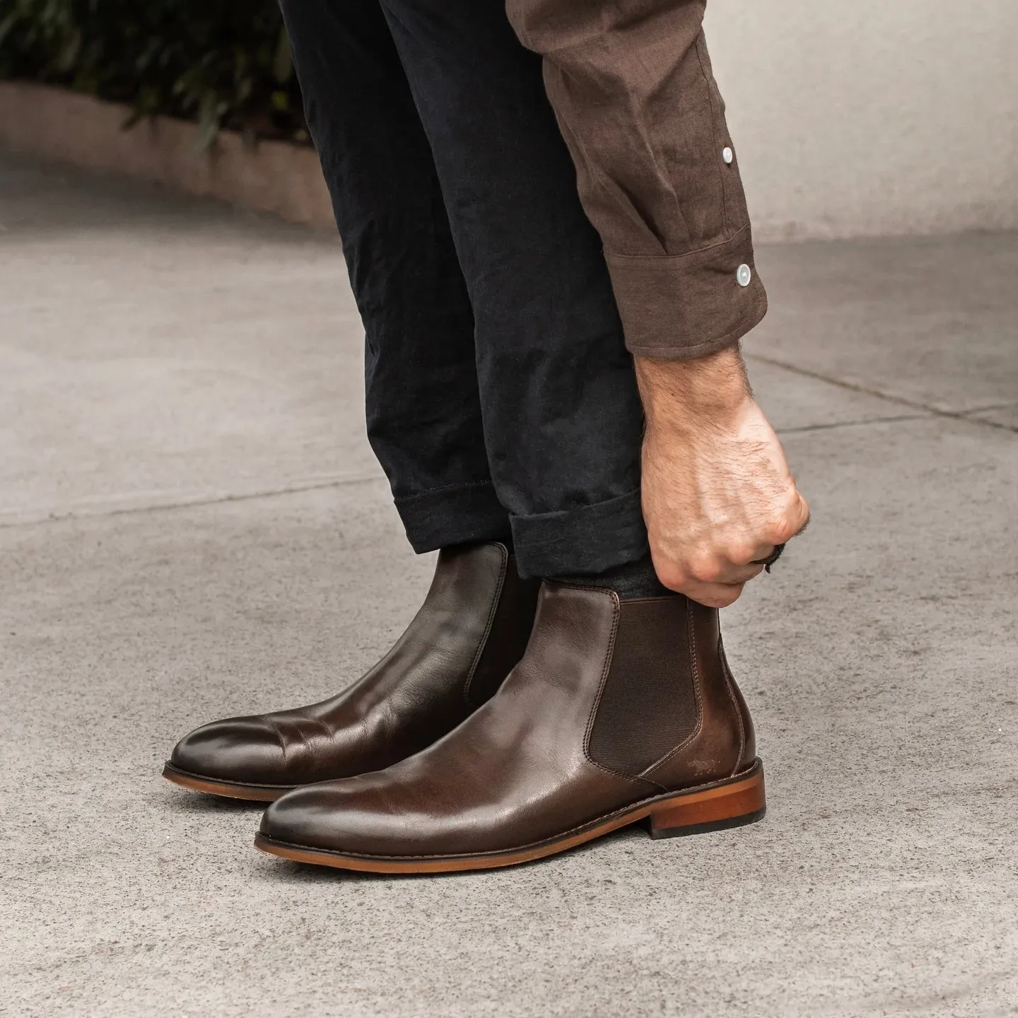 Wild Rhino Noah Dark Brown Chelsea Ankle Boot