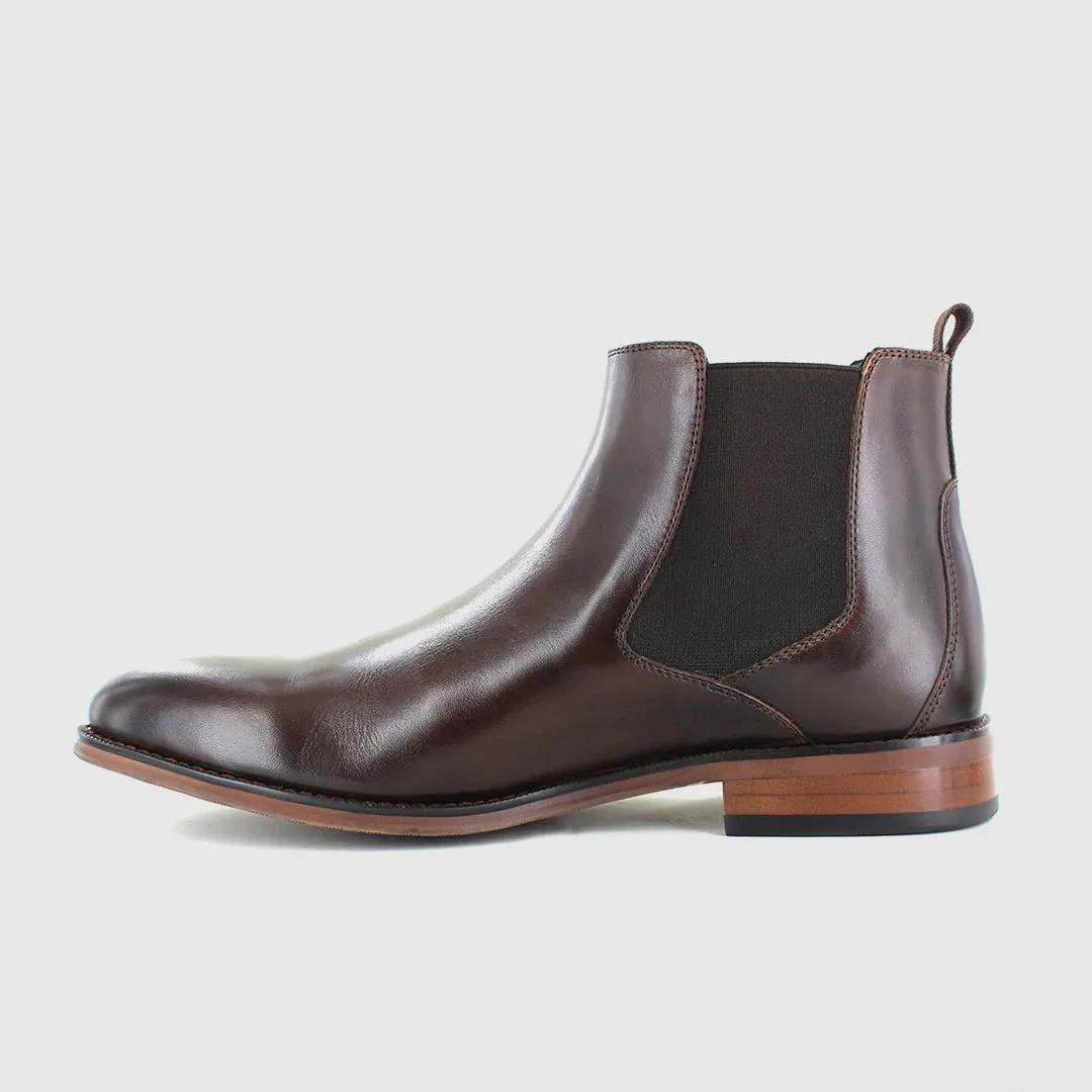 Wild Rhino Noah Dark Brown Chelsea Ankle Boot