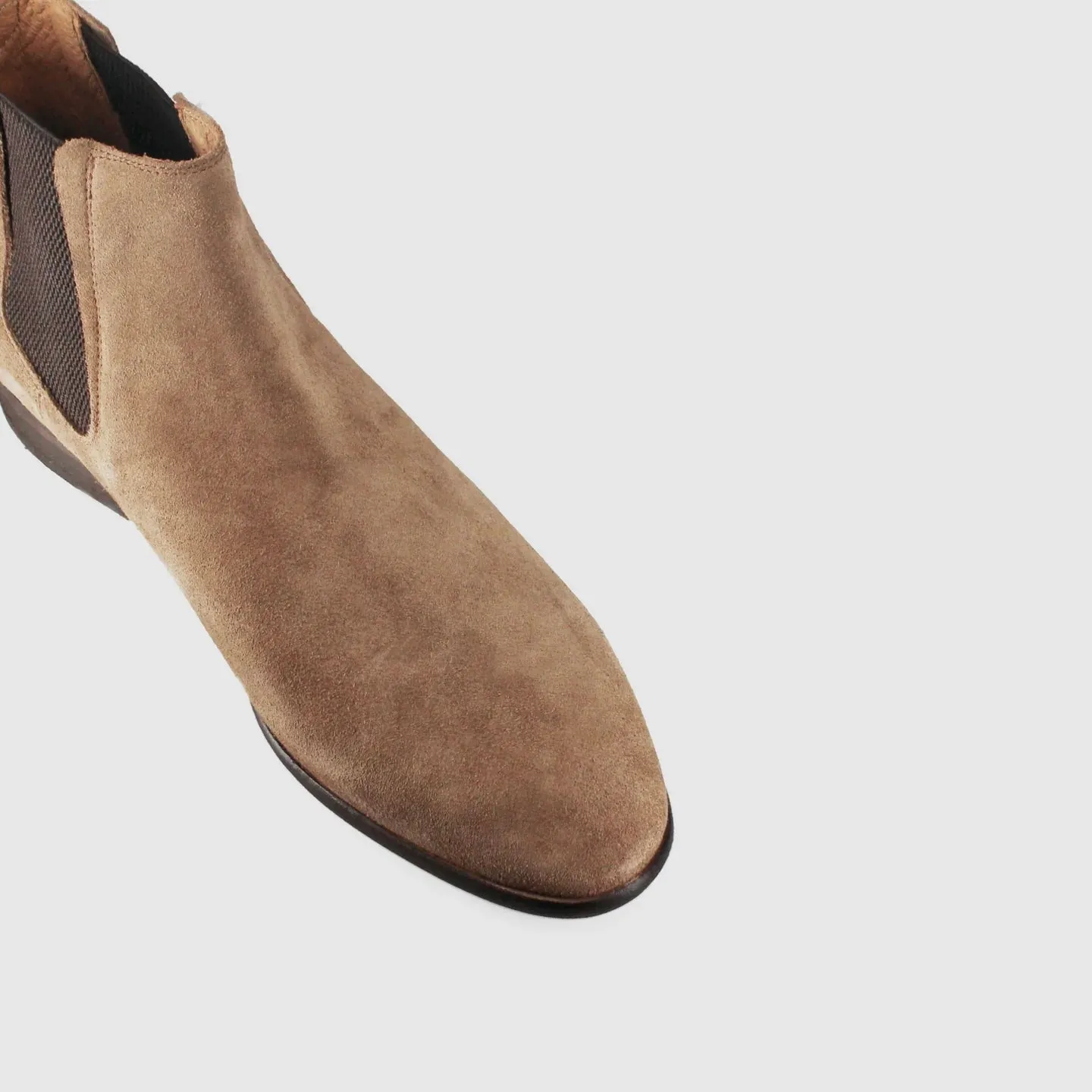 Wild Rhino Seville Beige Suede Chelsea Ankle Boot Made In Portugal