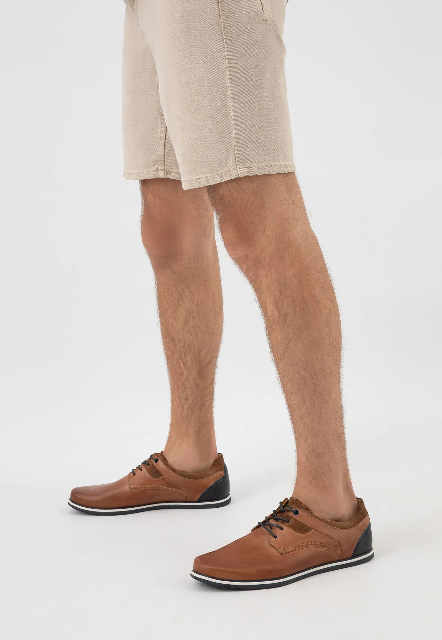 Wojas Light Brown Leather Shoes | 1002773