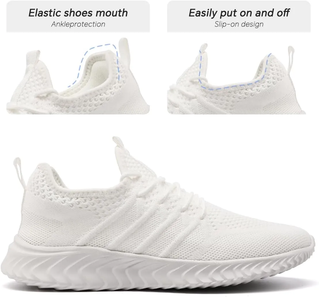 Womens Tennis Shoes Casual Fashion Sneakers Comfortable Non Slip Sports Walking Gym Workout Athletic Running Shoes