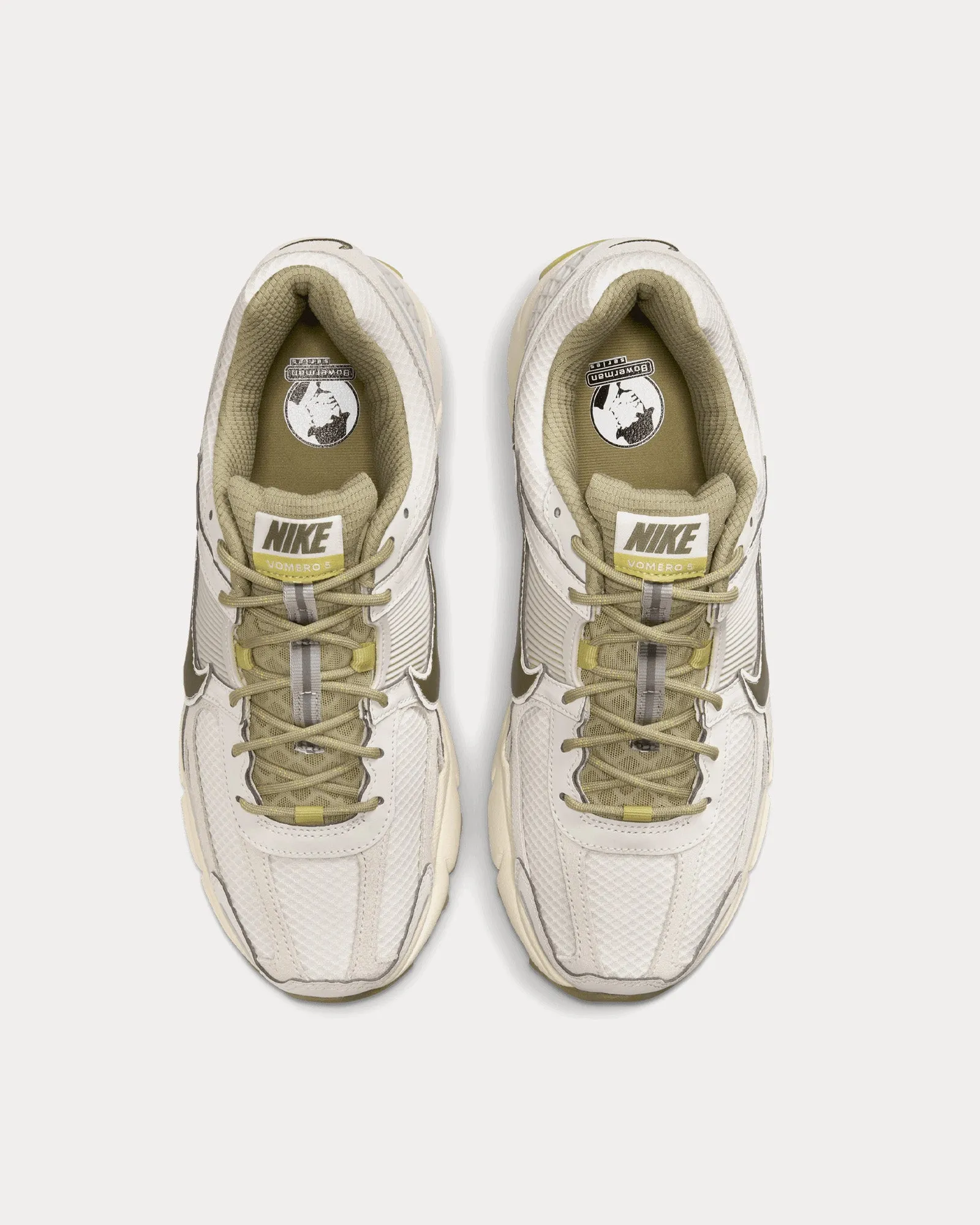 Zoom Vomero 5 Light Bone / Medium Olive Low Top Sneakers